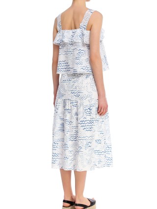 Синяя юбка KENZO: фото 2 - Invogue